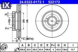 522172 - ΔΙΣΚΟΠΛΑΚΑ FIEST V, FOCUS, FUSI  522172                24032201721 1148202 1320585 1323620 1373771 1522230 1808479 3555344 3573537 4077455 98AB1125BE 98AG1125EB 98AX1125B1F 98AX1125BF