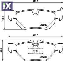 ΤΑΚ. BMW (E81,E87),3 (E90,E93)   PAGID  T1447 2288891 2288892 2409257 2409259 34212288891 34212288892 34212409257 34212409259 34216767148 34216767150 34216773161 34216774692 34216790761 6767148 676715