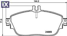 ΤΑΚ. MERCEDES A,B-CLASS (W176,W246) 18  T2149 410605DA0A 410605DA0B 41060HG00C 0004203002 0004209104 0064204620 0064204720 0064208520 0084200320 0084200620 A0004203002 A0064204620 A0064204720 A0064208