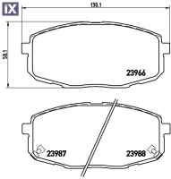 ΤΑΚ.ΕΜΠ.KIA CARENS 02-  P30034 3501111112U02 3501180BM01 3501211112U02 3501280BM01 3503100U151001 581010QA00 581011XA00 5810122B00 58101C9A60 58101C9A70 58101D8A50 58101J4A00 V3010610300 V3010610800 0