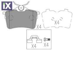 Σετ τακάκια, δισκόφρενα  FBP4183 1608520480 425414 425415 425429 1608520480 425414 425415 425429