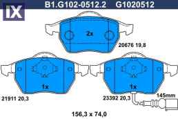 ΣΕΤ ΤΑΚΑΚΙΑ AUDI A3 - VW GOLF(  B1G1020512202         B1G10205122 1J0698151K 1J0698151M 1J0698151Q 8N0698151A 8N0698151C 8N0698151E JZW698151C 1J0698151M 1J0698151Q 8N0698151A 8N0698151E 1J0698151M 1J